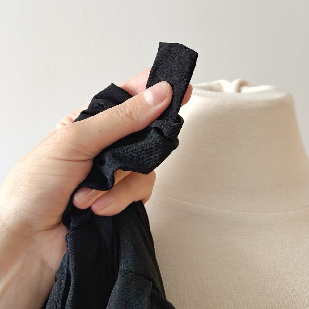 Vintage Joseph Ribkoff Black Draped Midi Dress – Rare Find, Fits S–M - Picture 8 of 10